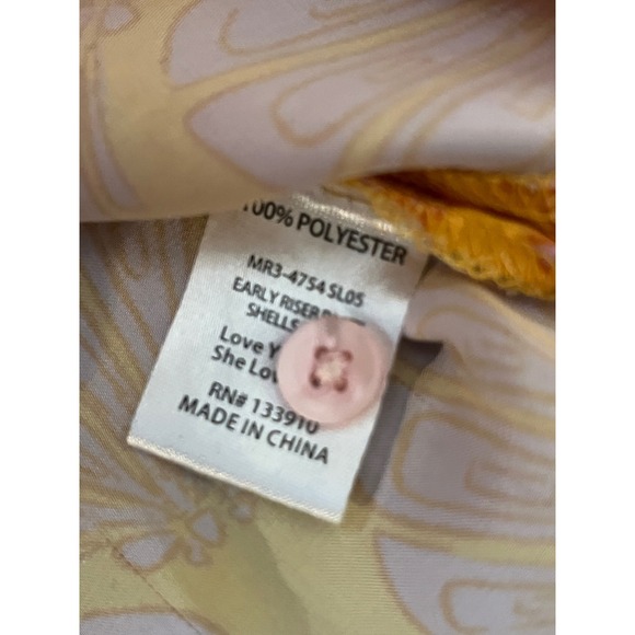 Show Me Your Mumu Seashell Print Button Down Pajama Shirt ONLY Size S - Picture 4 of 7